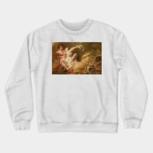 Dans Les Bles - Jean-Honoré Fragonard Crewneck Sweatshirt